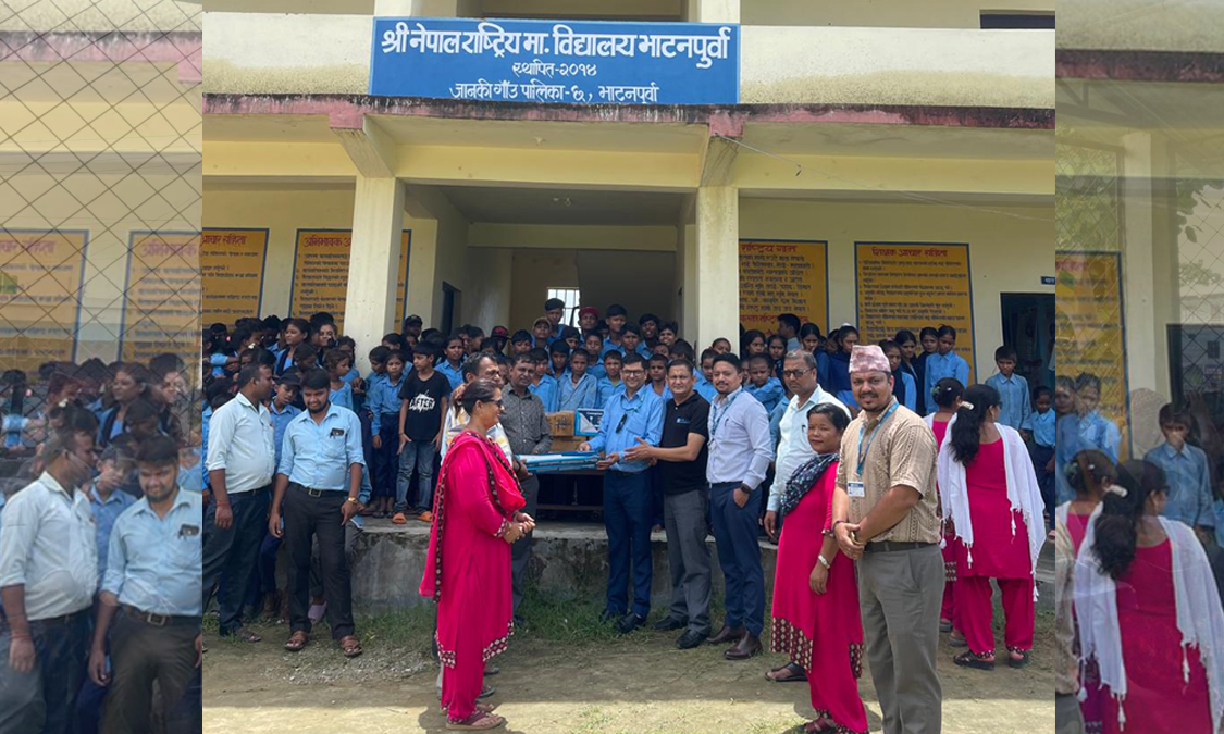 एनएमबी बैंकद्वारा मावि भाटनपूर्वालाई सिलिङ फ्यान सहयोग Image