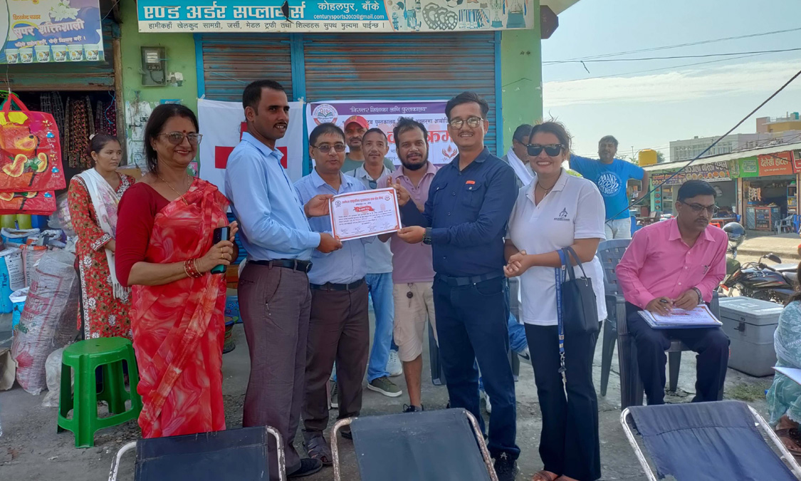 ज्ञानोदय सामुदायिक पुस्तकालयको बृहत रक्तदान Image