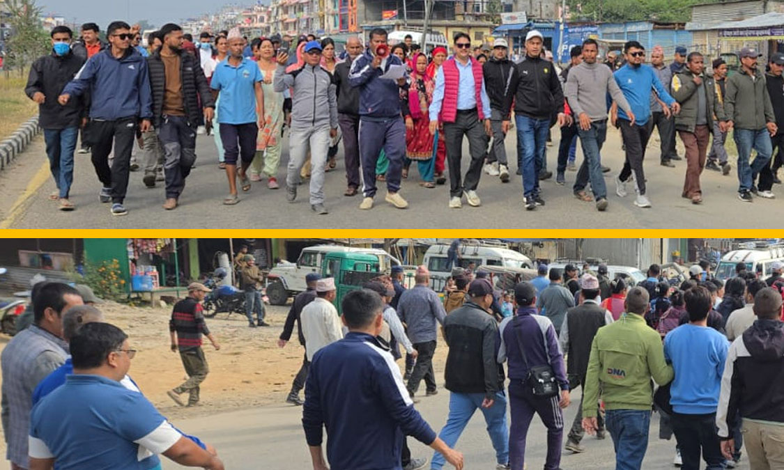 सुर्खेत फोर्स गाडी दुर्घटनाः प्रहरीको लापरबाही भएको भन्दै मृतकका आफन्त आन्दोलित Image