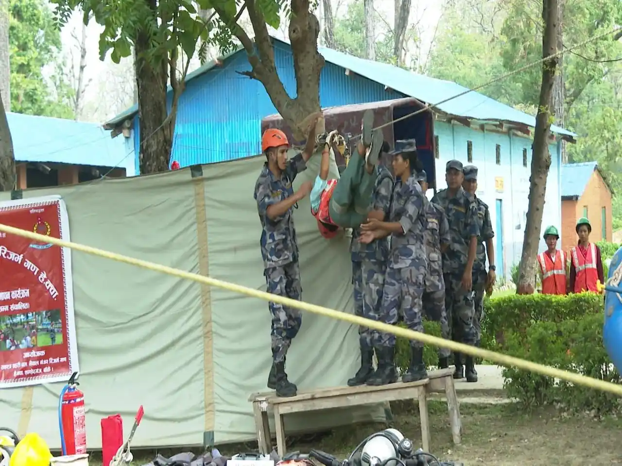 सशस्त्र प्रहरीद्वारा राप्तीसोनारीमा ‘समुदाय विपद् स्वयंसेवक’ तयार