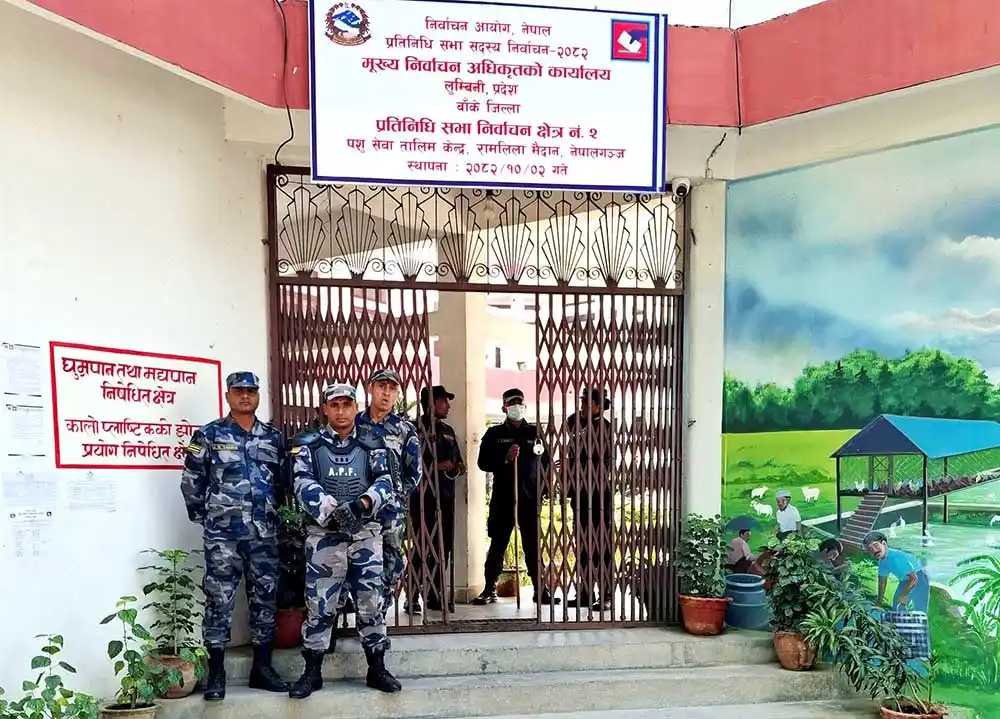 बाँकेमा १३९ मतदानस्थलमध्ये ६१ मतदानस्थल संवेदनशील